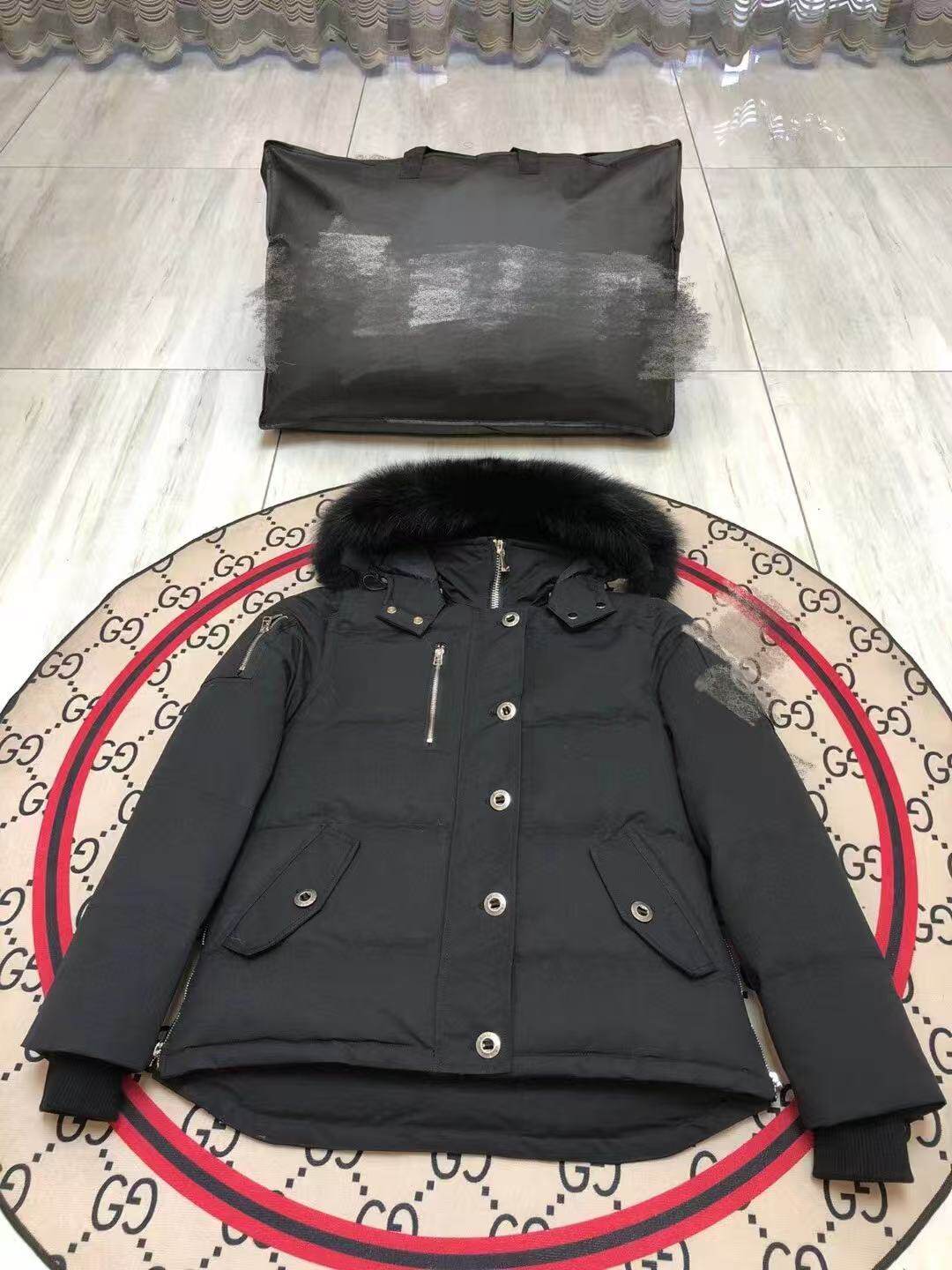 Winter Fox Fur Hooded 3Q Down Jacket Women Palm Moose 5
