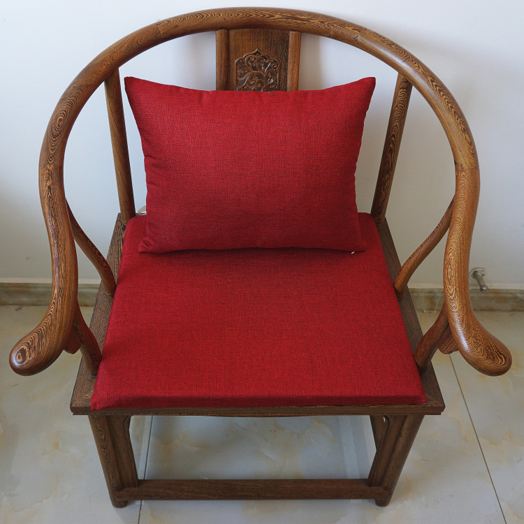 Nhật Bản phong cách rắn màu lanh đệm nữ Ghế văn phòng đệm nệm sofa đệm bọt cứng pad Tùy chỉnh có thể giặt đệm lót ghế tựa lưng