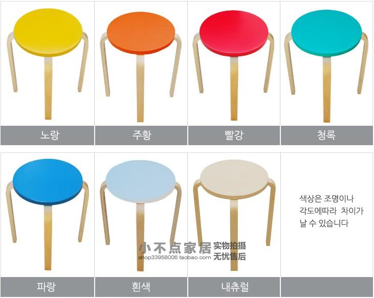 Fan Wood Good Products Foreign Trade Kindergarten Class Table And Chairs Solid Wood Children Furniture Small Chairs Small Stools Colorful 2-10