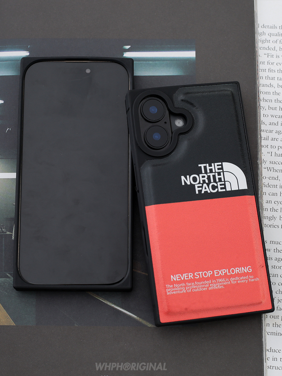 The North Face New Synthetic Leather Luxury Niche Plus/Pro/Max – 16, 15, 14, 13, 12 iPhone Case