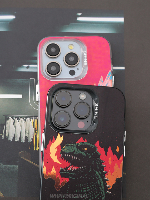 Godzilla Laser Gradient 15, 14, 13, 12, 11 iPhone Case