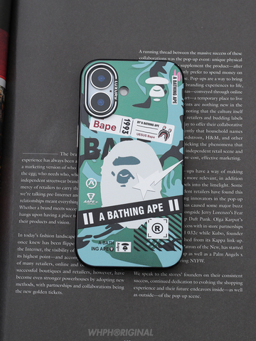 Green — A Bathing Ape New Anti Slip Plus/Pro/Max – 16, 15, 14, 13, 12 iPhone Case