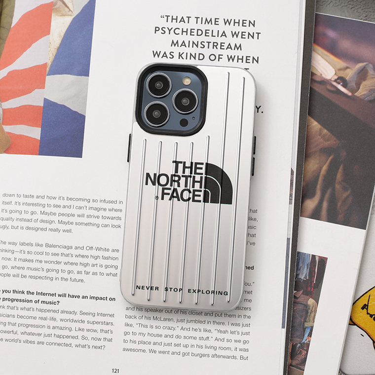 The North Face New Rimowa Suitcase Rib Electroplated 14, 13, 12 iPhone Case