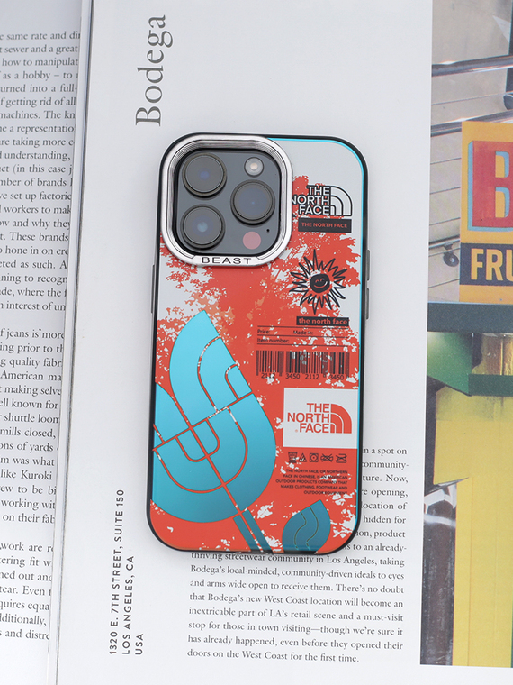 Drawing Illustration Matte Laser Gradient Niche Anti Slip The North Face 15, 14, 13, 12, 11 iPhone Case
