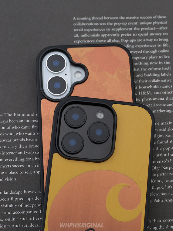 Carhartt Yellow Wood Grain Logo iPhone Case