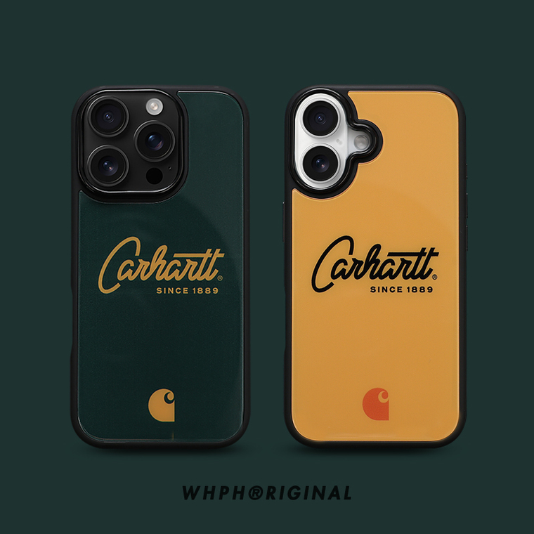 Carhartt Dark Green & Mustard Yellow Iconic Branding iPhone Case