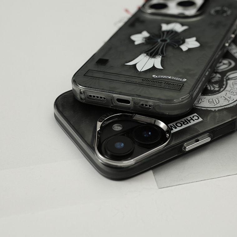 Chrome Hearts Leather Cross iPhone Case