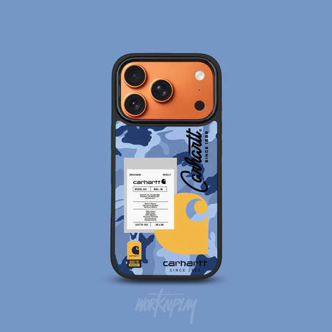 Carhartt Script Logo Camo iPhone Case