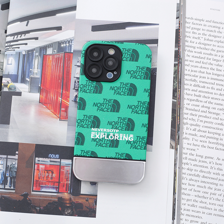 The North Face New Synthetic Leather 14, 13, 12 iPhone Case