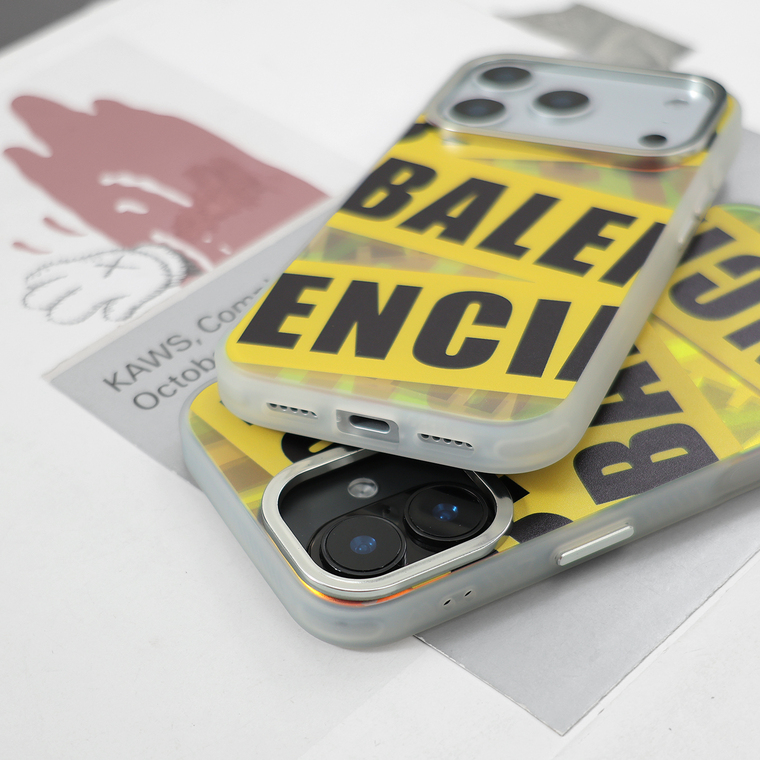 Balenciaga Yellow Tape iPhone Case