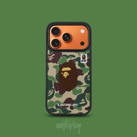 BAPE Camouflage Ape Head iPhone Case