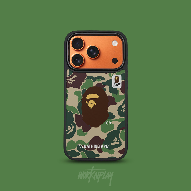 BAPE Camouflage Ape Head iPhone Case