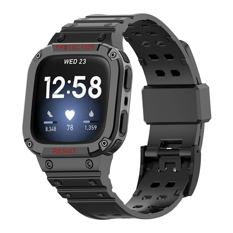 Suitable for Fitbit Versa Smart Watch Integrated Tpu Strap Versa2/3/4 Lite/Sense Universal