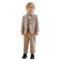 Suit boys suit winter thickened British gentleman small suit childrens dress handsome piano hosting performance clothing