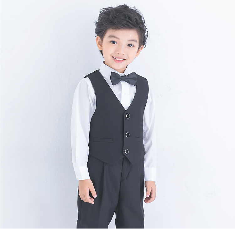 Phiên bản Hàn Quốc của bộ vest bé trai phù hợp với mùa thu và mùa đông cho trẻ em đồ vest cho bé trai sơ sinh