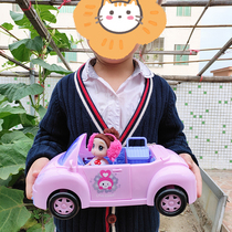 girl princess car toy convertible beetle toy car pink doll play house 3-4 years old 5 baby