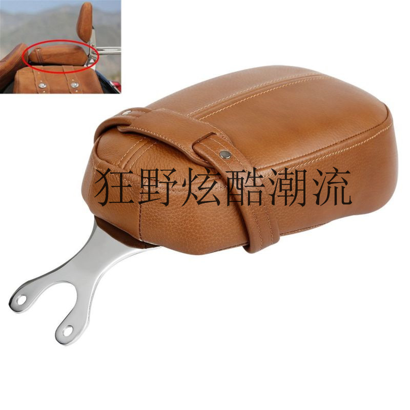 Indian Scouts Light Riding Bobber Retrofit Rear Leather Seat Cushion Passenger Seat Cushion Rear Cushion Brown Brown Black
