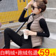Short down jacket vest for women portable autumn and winter new stand-up collar lightweight vest liner waistcoat large size vest jacket