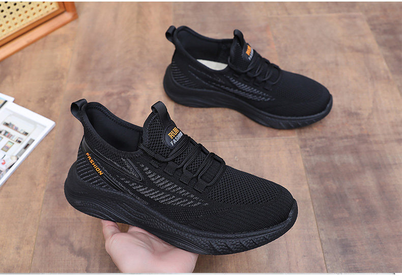 Энергичный обувь 春秋老北京布鞋男单鞋透气休闲运动爸爸鞋子防滑软底中老年健步鞋 Fu Sheng Xiang