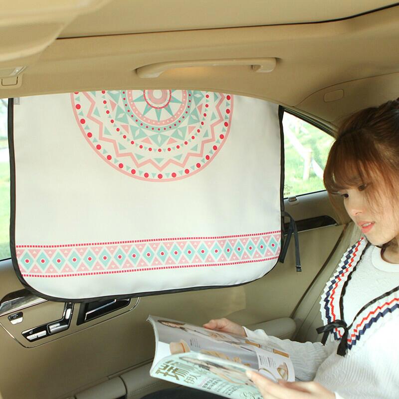 Hongke Car curtain magnetic side window sunscreen side block summer children's sunshade cartoon