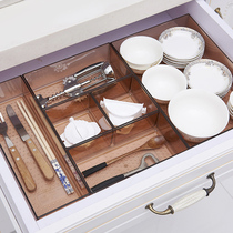 Household free combination drawer storage divider Box Kitchen Table Table chopsticks knife fork tableware cabinet finishing box