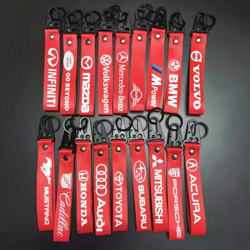 Car Logo Keychain for Bmw, Mercedes-Benz, Audi, Volkswagen, Sports Key Pendant, Honda Civic Key Ring
