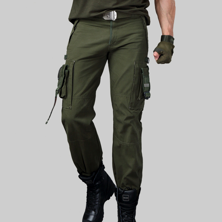 Allied Engineering Pants Uniform Pants Pure Cotton Army Meatpants Outdoor Casual Pants Long Pants Autumn Winter New Multi-Pocket Straight Drum Pants