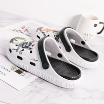 Mens Cave Shoes 2020 Summer New Slippers Fashion Soft Bottom Parenting Beach Shoes Personality Non-slip Outdoor Sandals