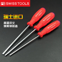 Imported Swiss pb hexagon wrench Single industrial grade flat head straight handle metric hexagon screwdriver 8205