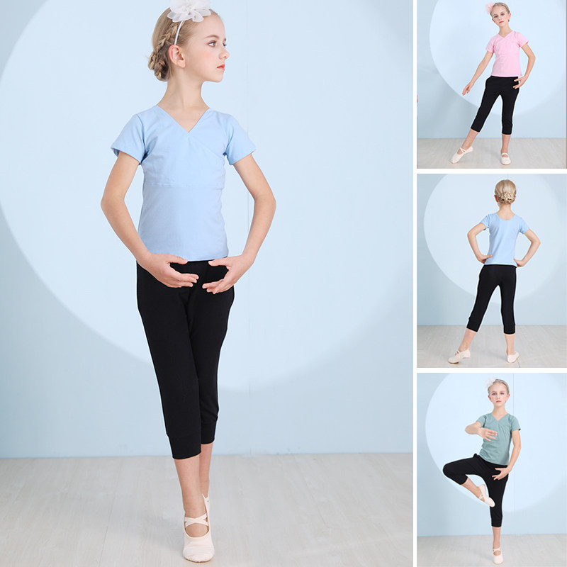 Children's Dance Clothes Spring and Autumn Girls Dance Clothes Long Sleeve Sleeve Young Children's Latin Ballet