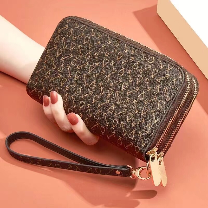 Wallet Women's Long Version Clutch Bag Women's Mobile Phone Bag 2026 New Style Large Capacity Fashionable Wallet Leather Wallet