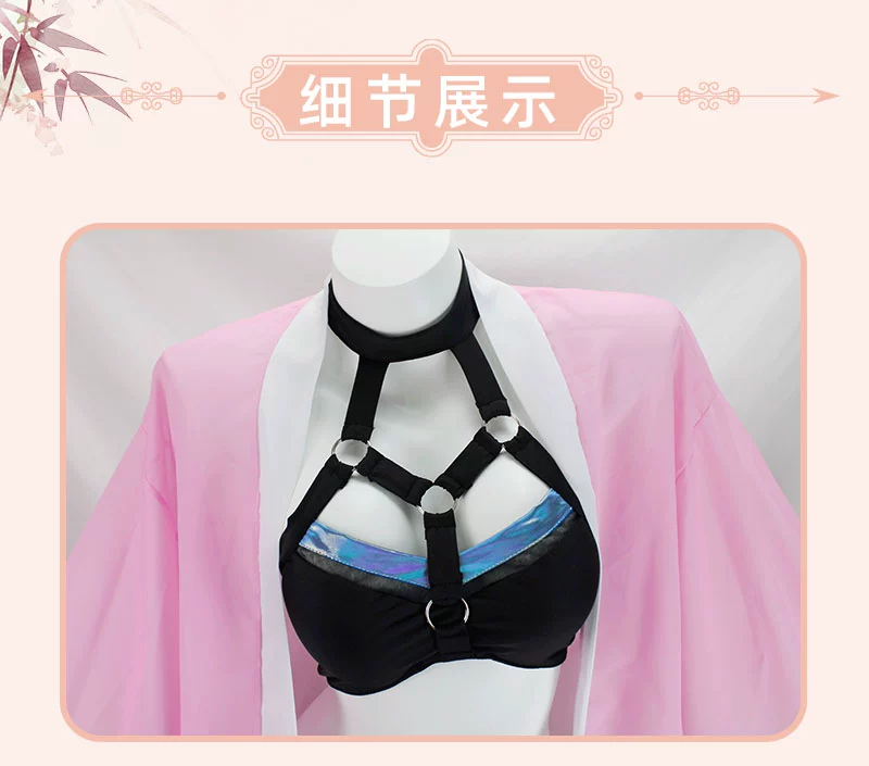 cosplay kanao tsuyuri Kimetsu không Yaiba cos phù hợp với Kanroji Mitsuri cosplay kem chống nắng áo tắm áo tắm cosplay bộ hoàn chỉnh còn hàng inosuke cosplay sexy