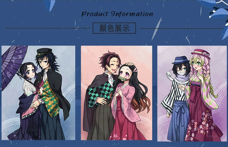 Sát quỷ: Kimetsu no Yaiba cos ninja bướm Nezuko Kamado Tanjiro Kanroji Mitsuri Hanaka Nahu kimono