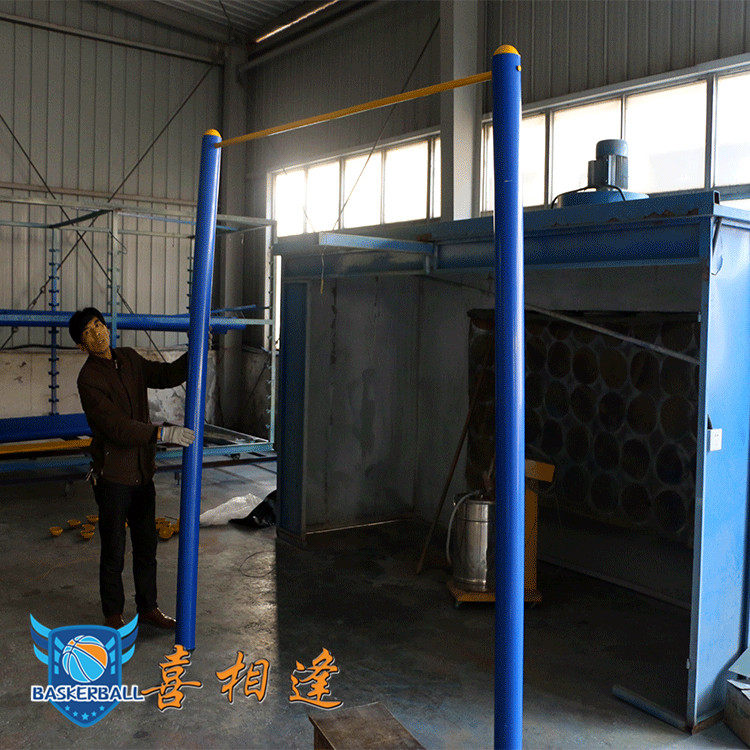 Outdoor double bar for school community unit with fitness equipment buried high and low single bar