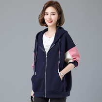 Loose short jacket 2021 new female spring and autumn hooded baseball uniform casual February and August clip top