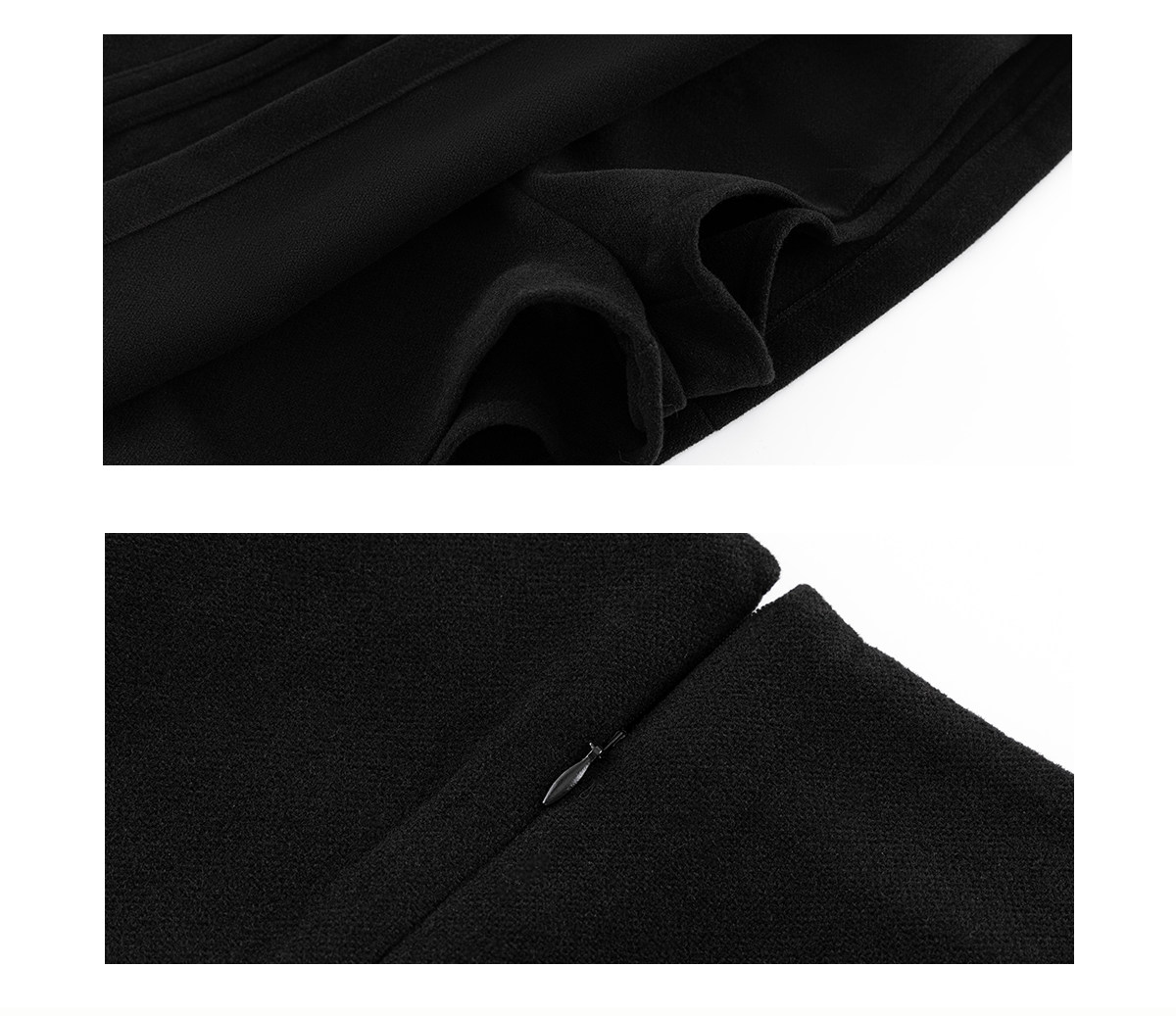 ARISEISM Black Low-Rise A-Line Mini Skirt
