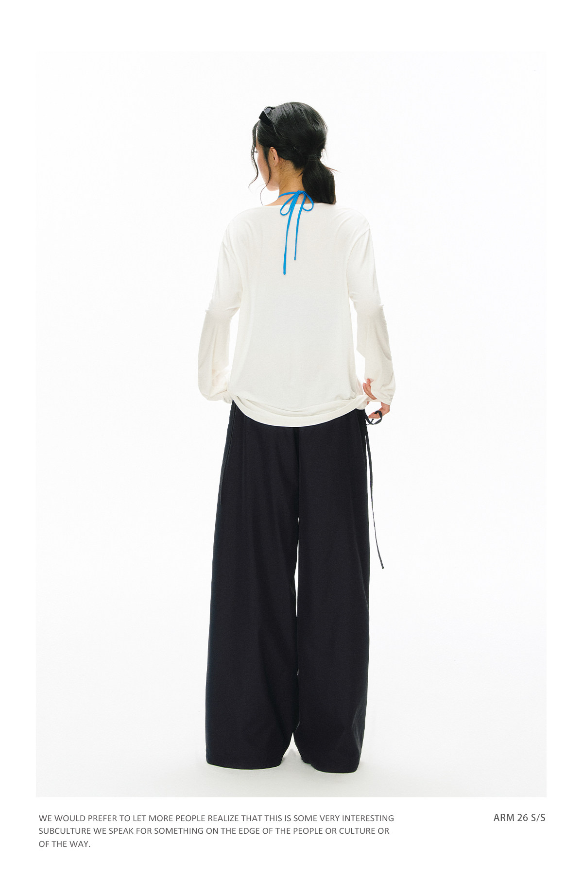 ARISEISM Low-Waist Wide-Leg Cargo Trousers