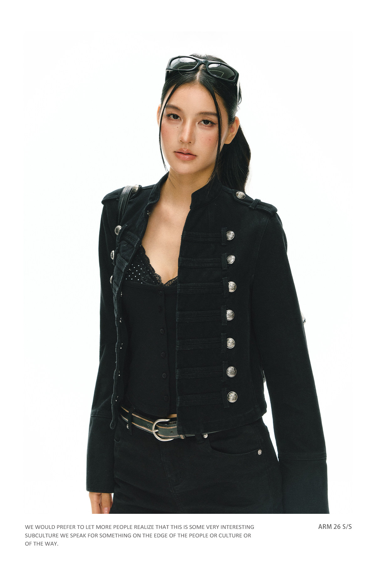 ARISEISM Retro Cropped Jacket