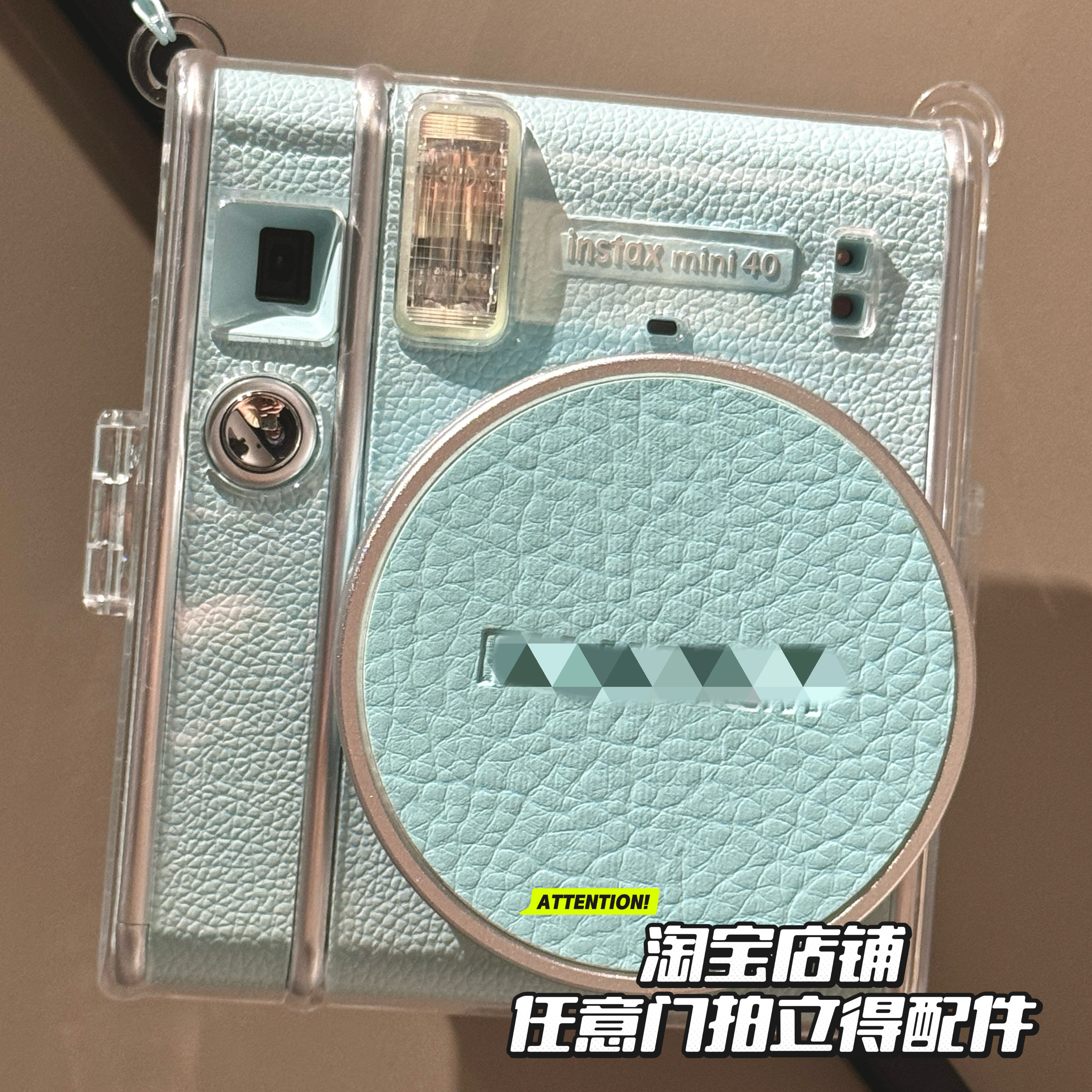 北美限定拍立得instax相机mini40蓝色镜头盖｜复古出片神器居然藏着这么 