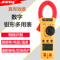 Binjiang Handheld Digital Clamp Multimeter Automatic Shutdown Overload Protection Automatic Resistance Ammeter BM528D