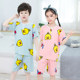 Children's pajamas summer boys and girls cotton silk boys cotton silk thin section short-sleeved baby air-conditioning home clothes girls
