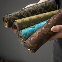 Tea House Chinese Tea Art Tea Art Tea Mat Table Flag Brocade Satin Tea Mat Waterproof Hemp Cloth Zen tea Daoist Tea Daoist Tea Accessories Tea Accessories