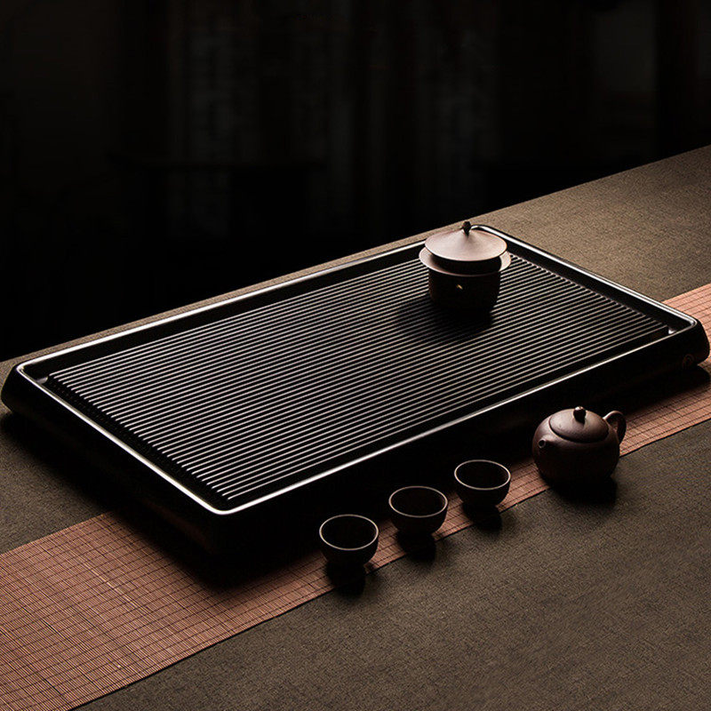 German bakelite tea tray kung fu tea set home whole piece solid wood tea house electric bakelite tea sea simple tea tray classical