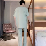 Пижама, летние шелковые штаны, короткий рукав, осенняя, большой размер