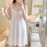 Летняя пижама, хлопковая юбка без рукавов, милая мини-юбка, популярно в интернете, в корейском стиле, эффект подтяжки, 2025 года