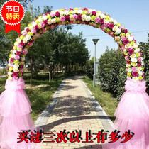 Flower door new wedding flower arch wedding arch simulation flower arch store opening arch flower stand wedding arch