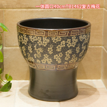 Wanjiamei ceramic mop pool art washing mop basin groove toilet balcony mop mop pool mop basin household