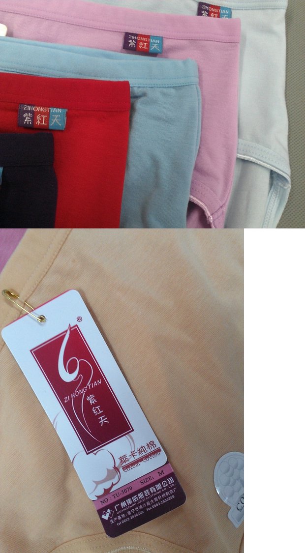 6 chính hãng màu tím đỏ ngày 5070 nữ cotton thắt lưng tam giác tóm tắt giữa và tuổi già quần cotton co giãn kích thước lớn quần lót đùi nam