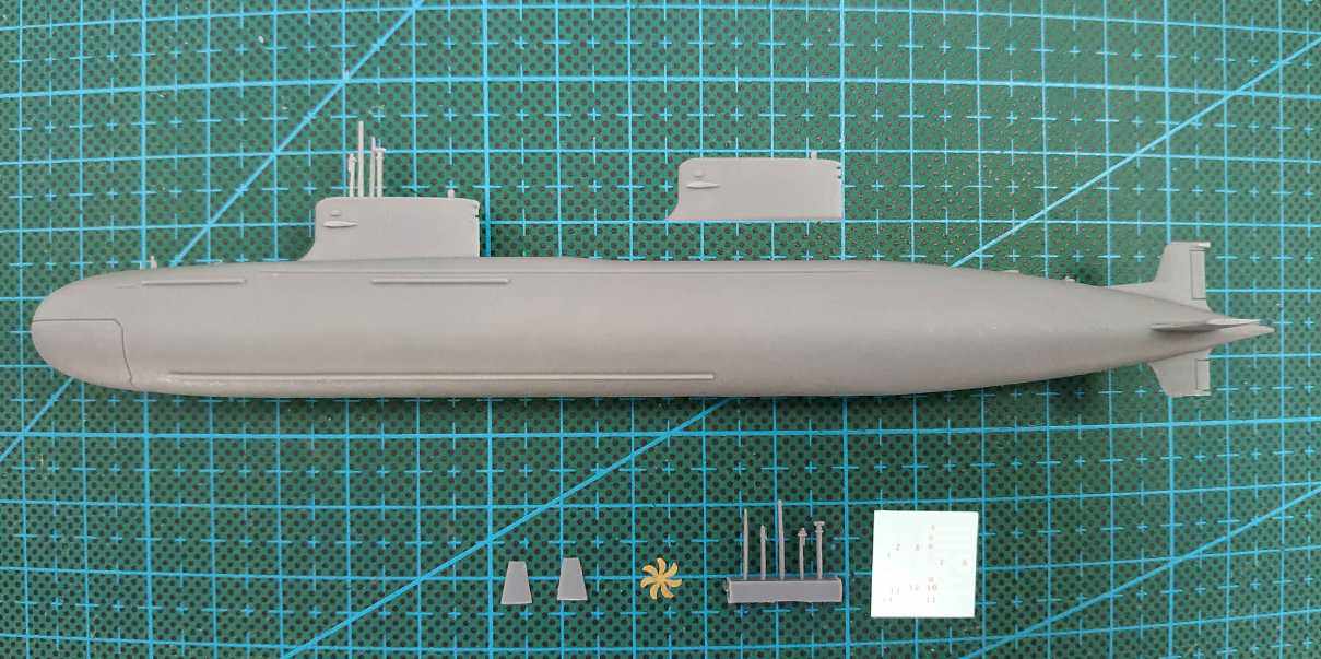 Zhiyuan model ZY7003 1 700 scale Chinese Navy commercial class 093B3 small turtle back attack nuclear submarine