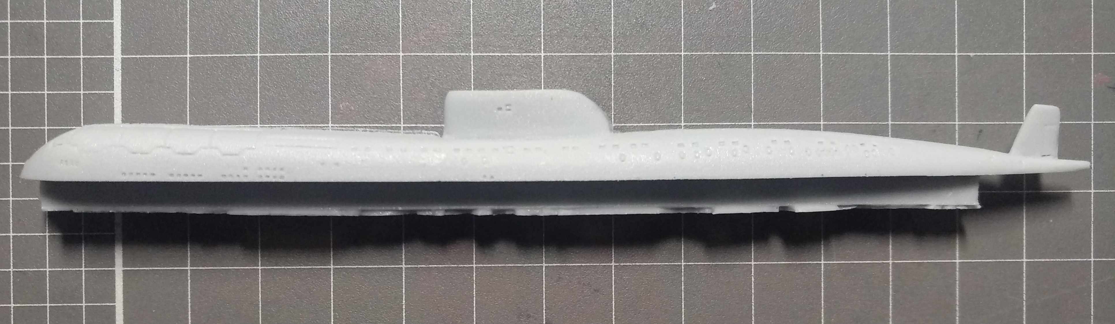 1 700 Russian Navy C-class Charlie-class Type 670 cruise missile nuclear submarine waterline and full bottom